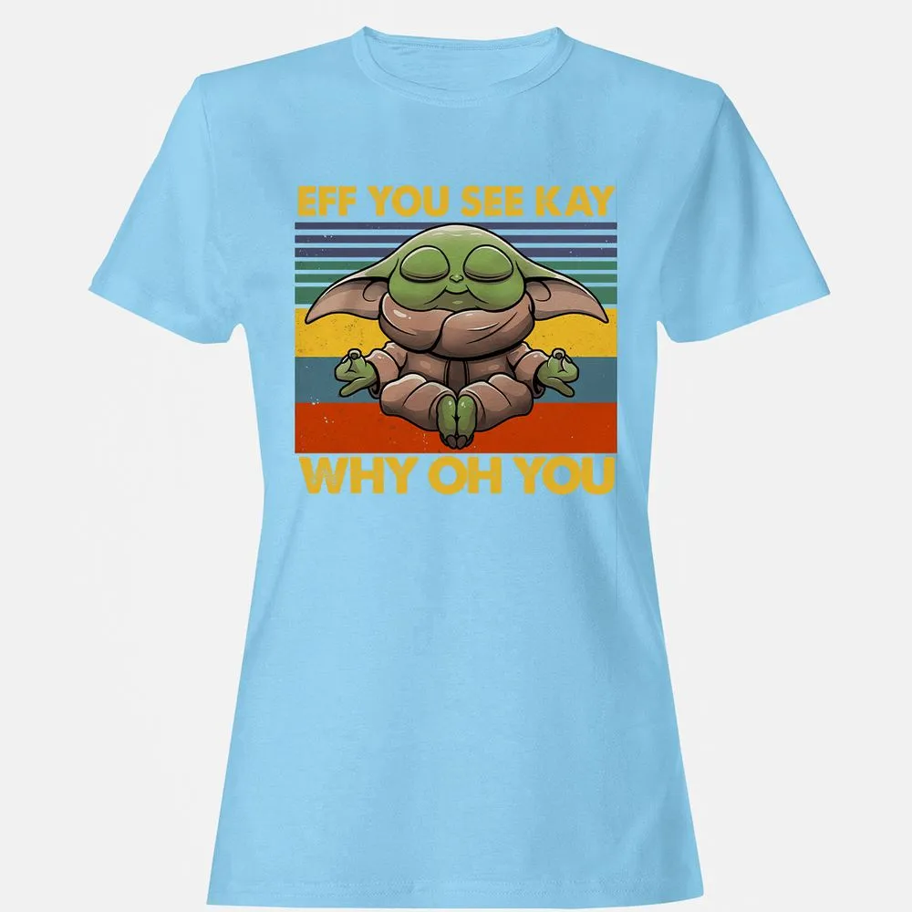 Women's T-Shirt - Y5F8AJ7P - Light Blue - 8