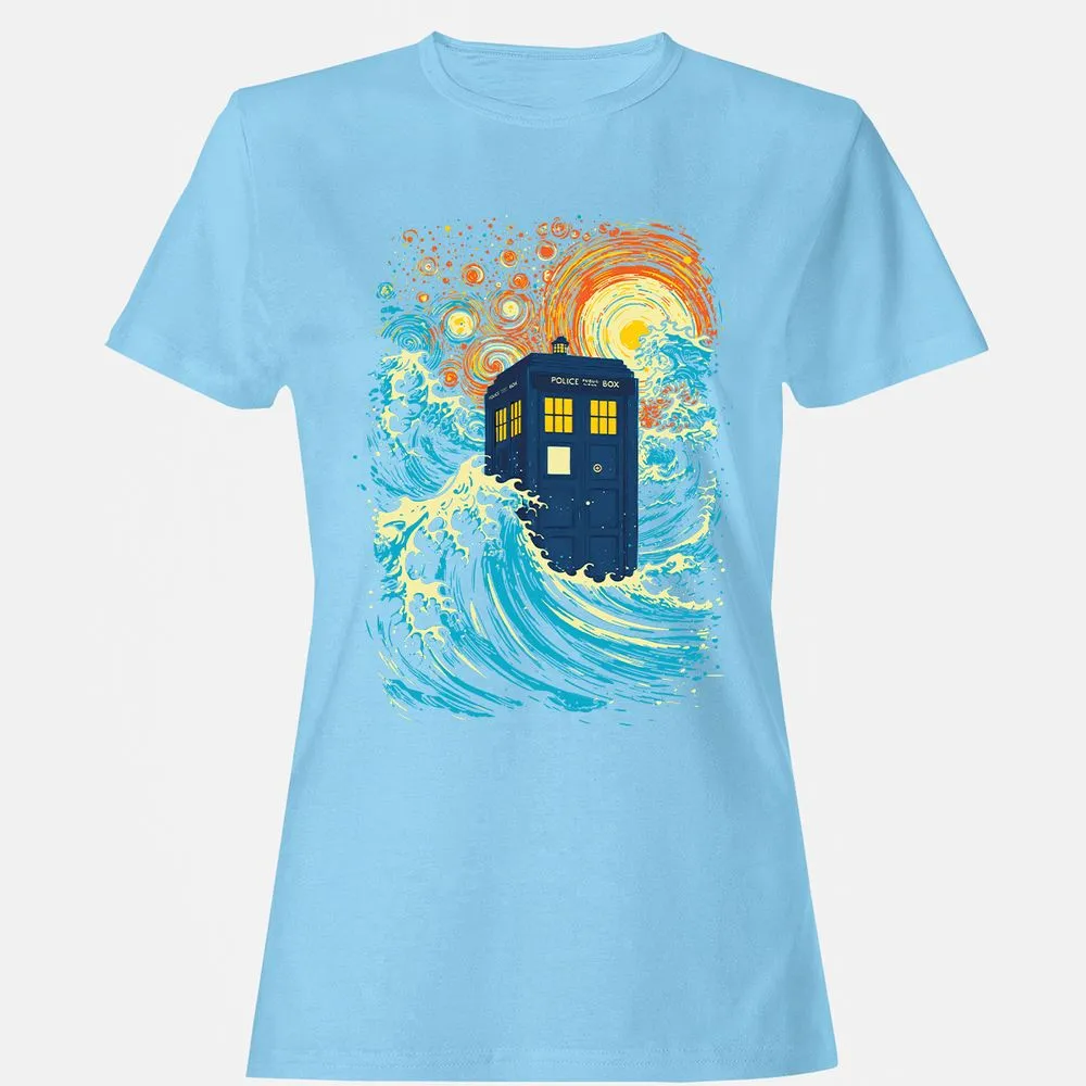 Women's T-Shirt - VZCDZTEG - Light Blue - 8