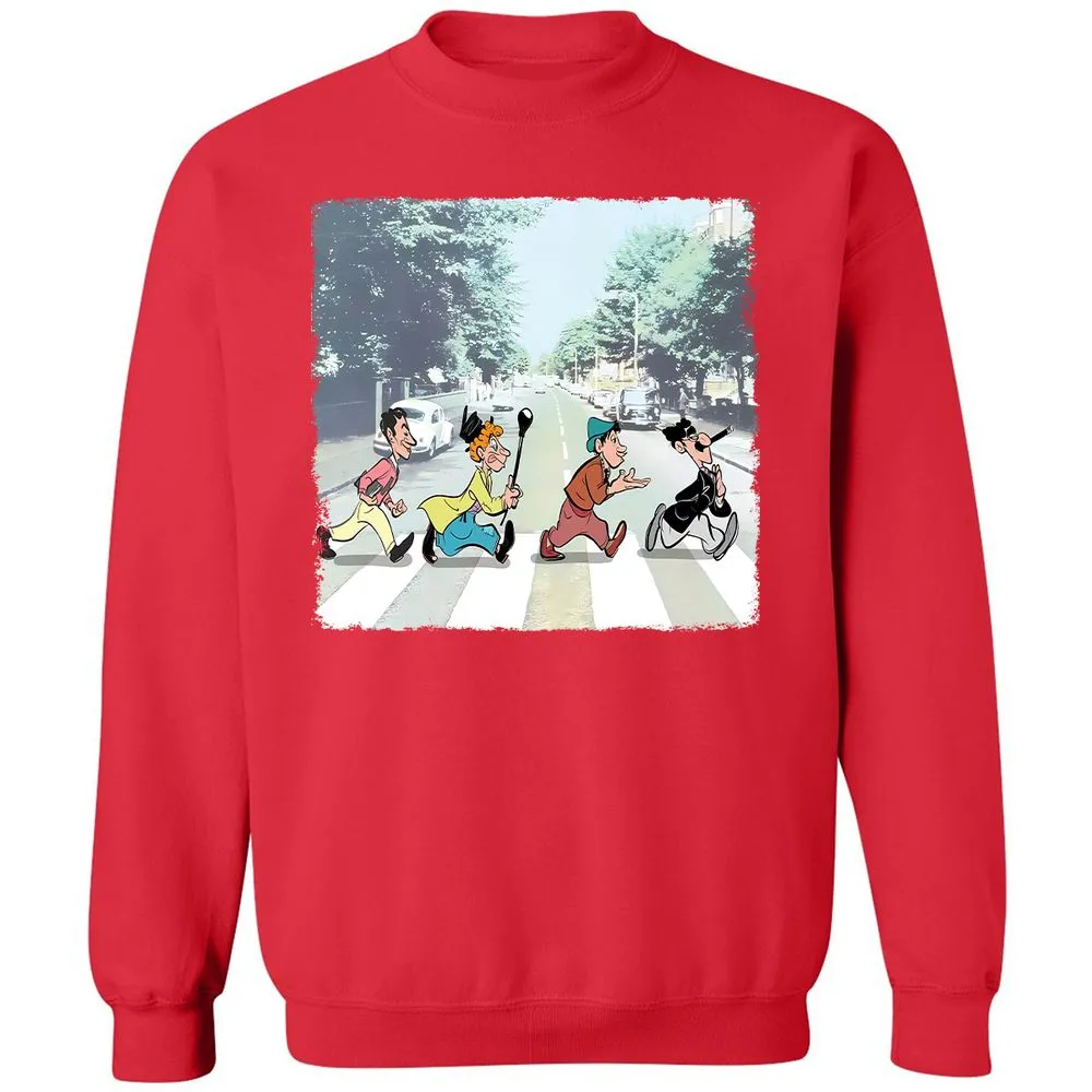 Classic Unisex Sweatshirt - T97VWCQU - Red - 5