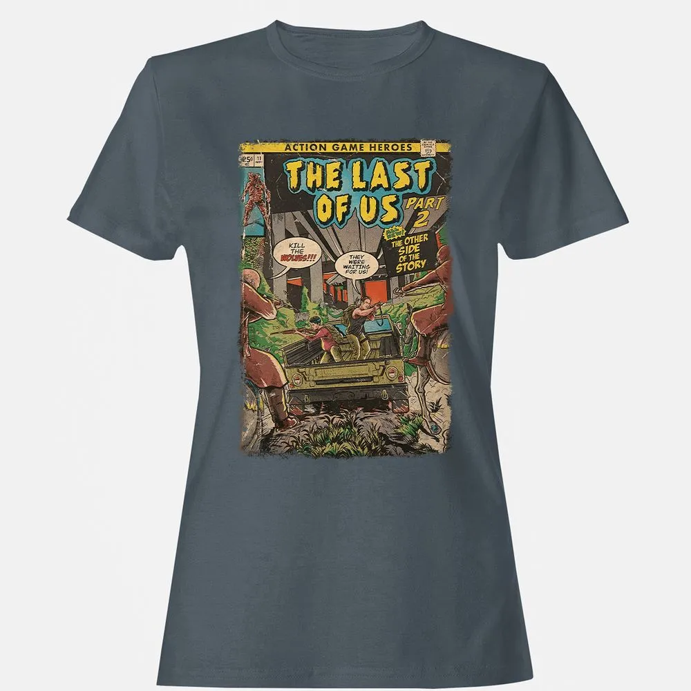 Women's T-Shirt - T7B1ZQJK - Charcoal - 3