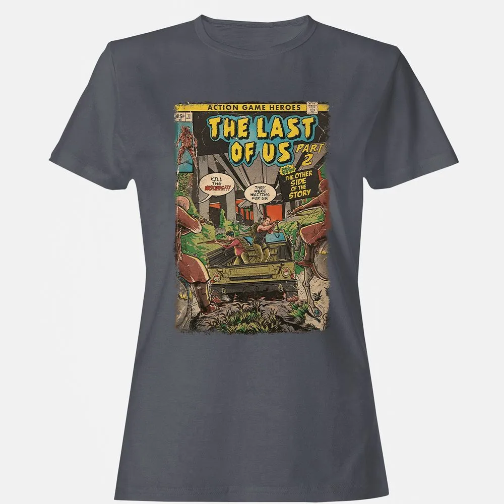 Women's T-Shirt - T7B1ZQJK - Dark Heather - 5