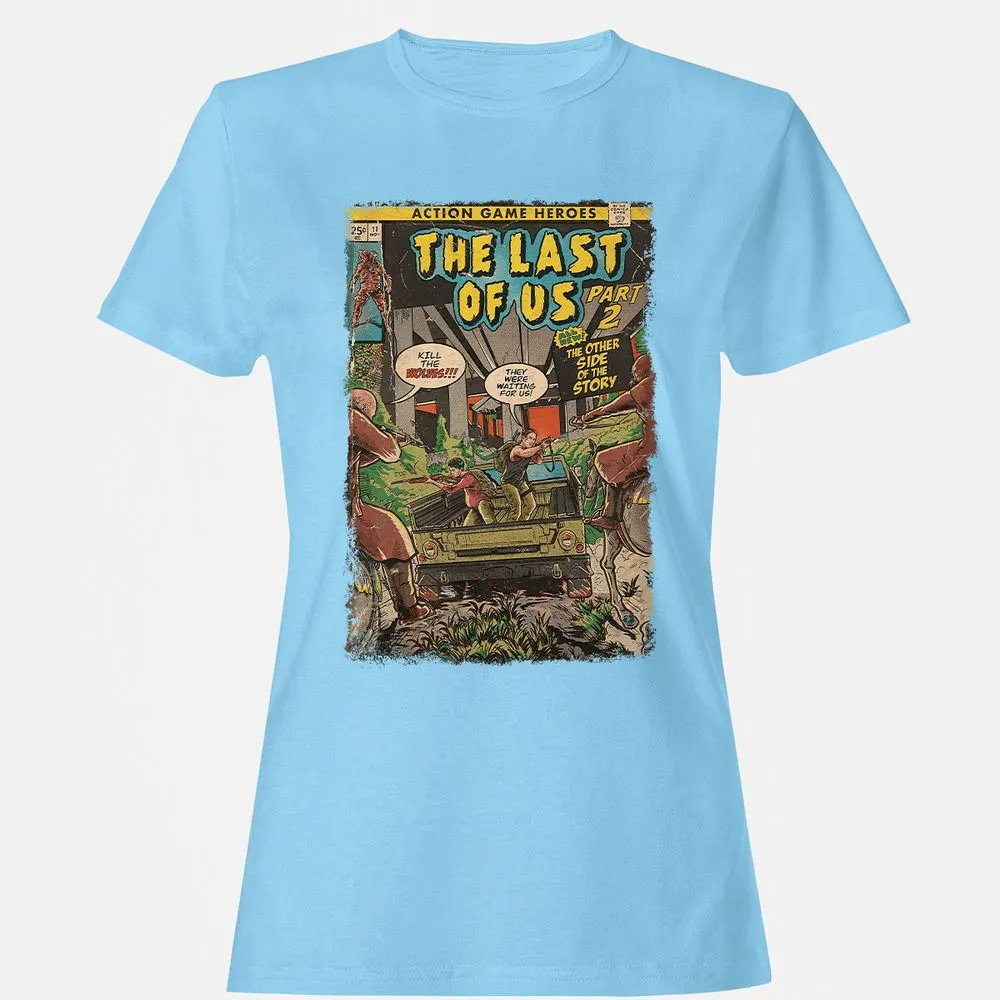 Women's T-Shirt - T7B1ZQJK - Light Blue - 8