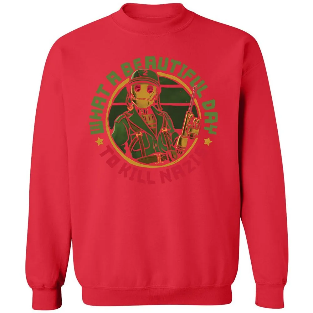 Classic Unisex Sweatshirt - G7X68WJQ - Red - 5