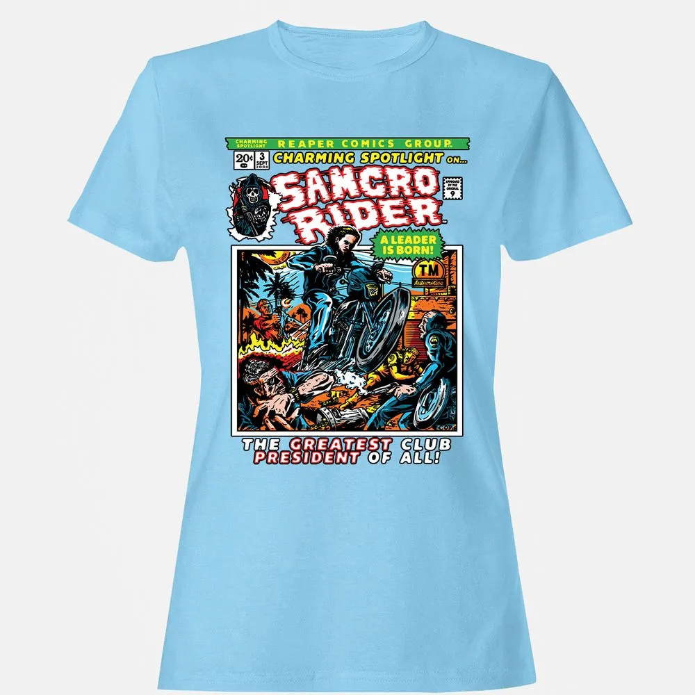 Women's T-Shirt - EL5B7R7E - Light Blue - 8