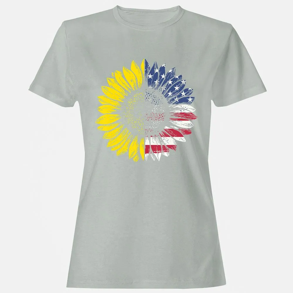 Women's T-Shirt - RH8MQVU1 - Ash - 2