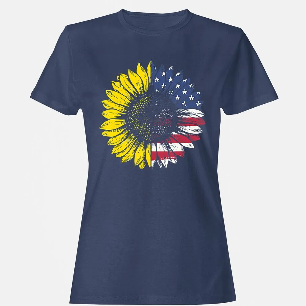 Women's T-Shirt - RH8MQVU1 - Navy - 10