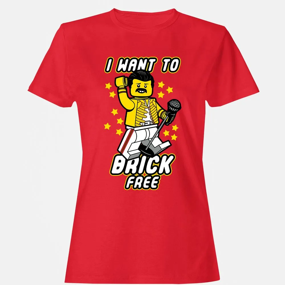 Women's T-Shirt - J7HBEHYQ - Red - 13