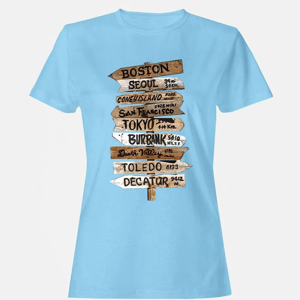 Women's T-Shirt - VGWEPE44 - Light Blue - 8