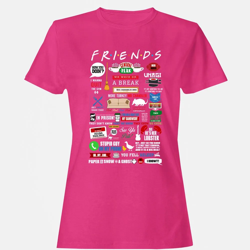 Women's T-Shirt - YC4DHBQ7 - Heliconia - 6