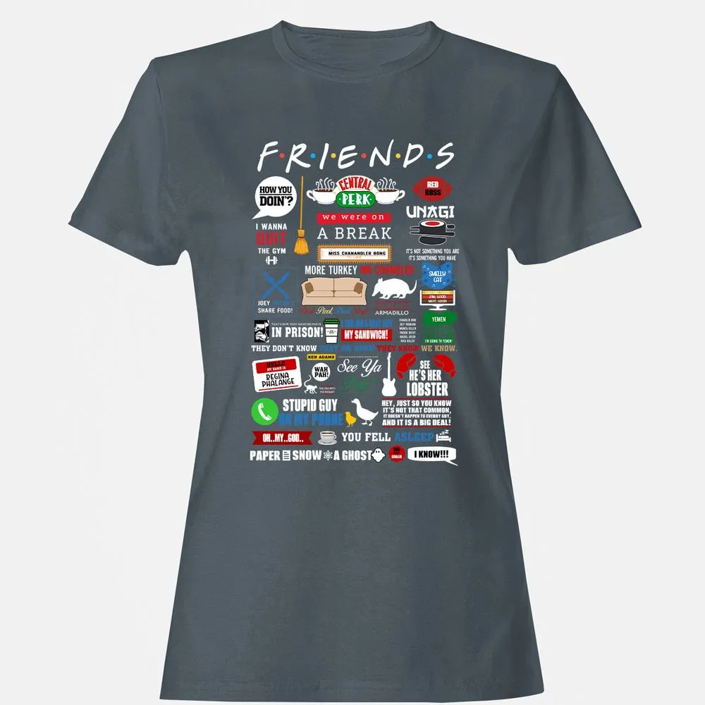 Women's T-Shirt - YC4DHBQ7 - Charcoal - 3