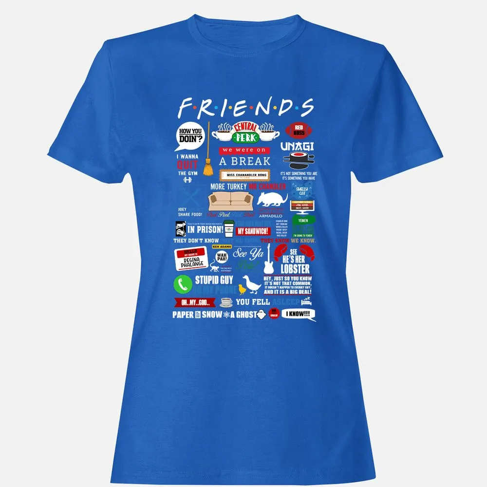 Women's T-Shirt - YC4DHBQ7 - Royal - 14