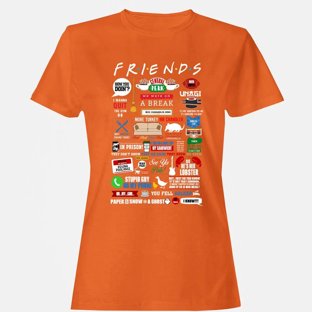Women's T-Shirt - YC4DHBQ7 - Orange - 11