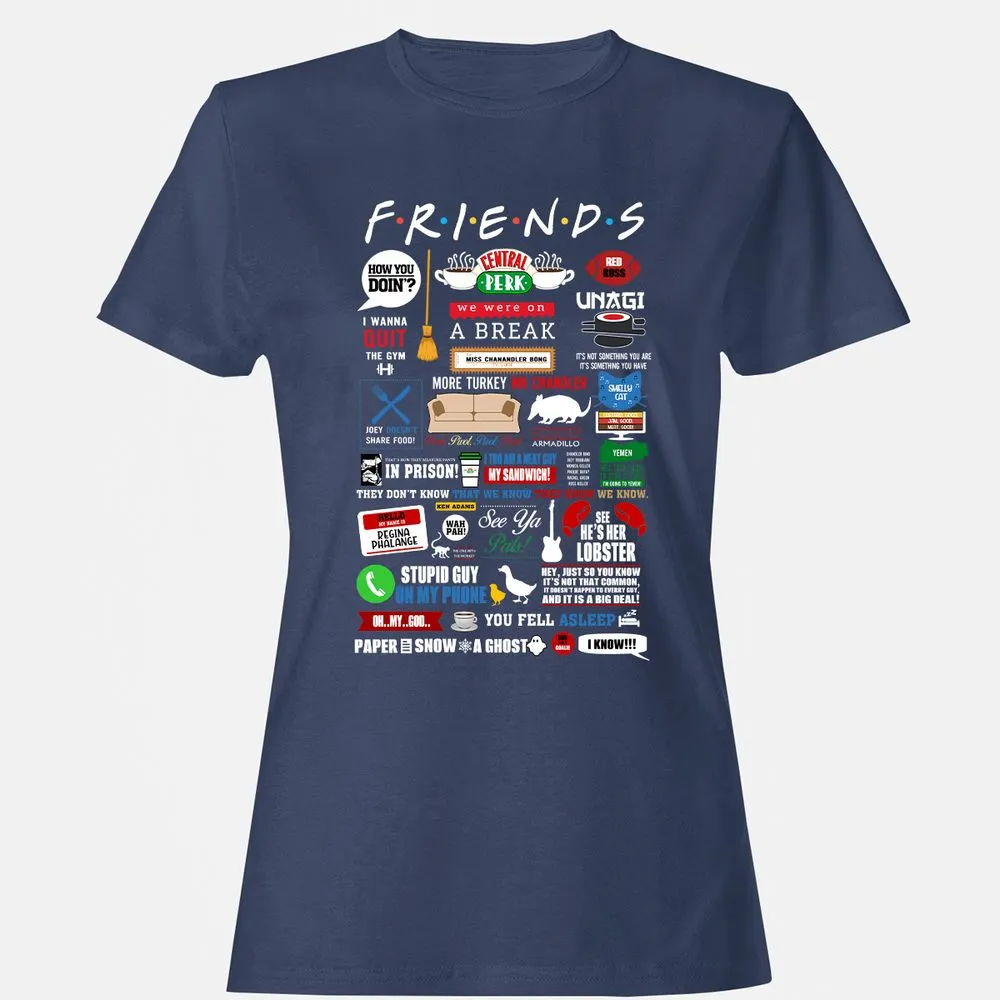 Women's T-Shirt - YC4DHBQ7 - Navy - 10