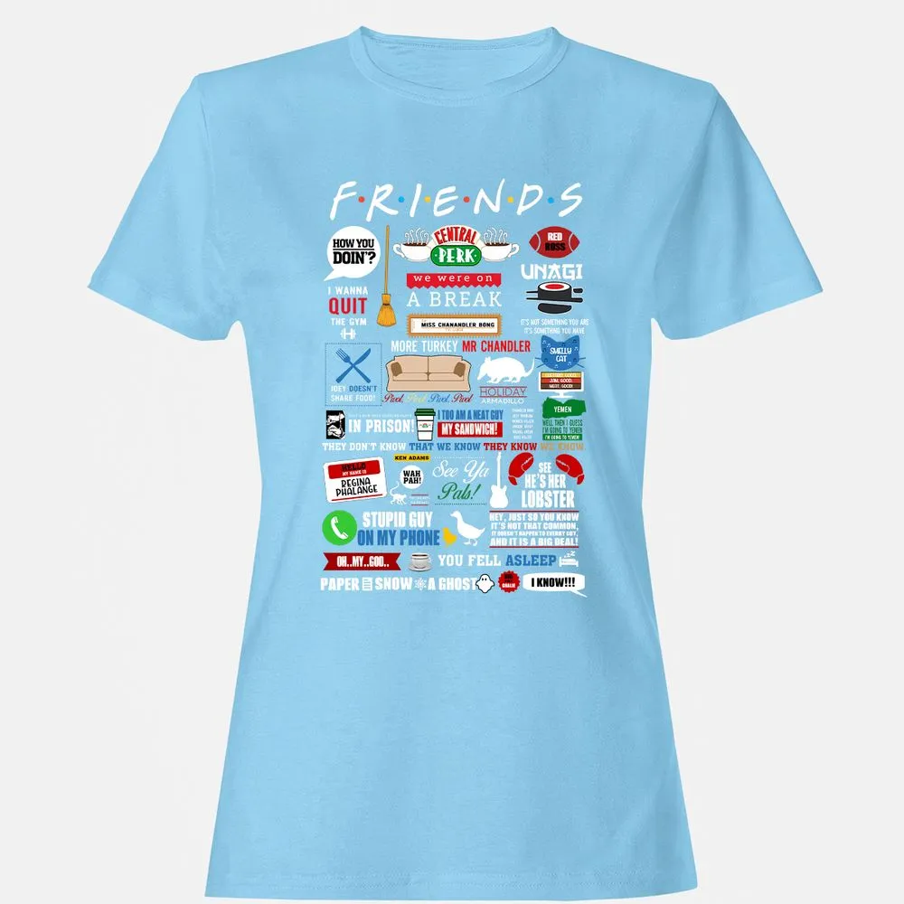 Women's T-Shirt - YC4DHBQ7 - Light Blue - 8