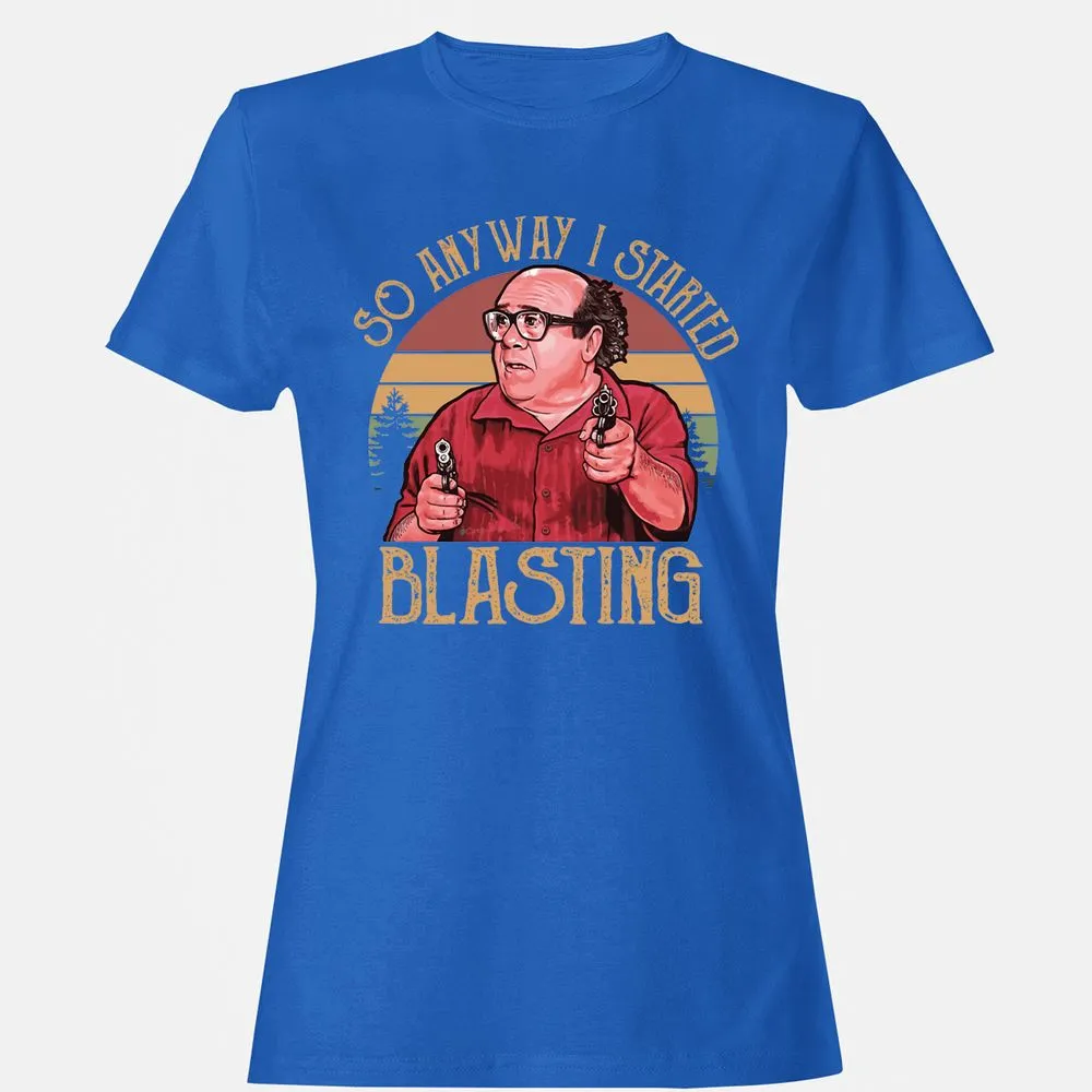 Women's T-Shirt - P7T9UQVL - Royal - 14