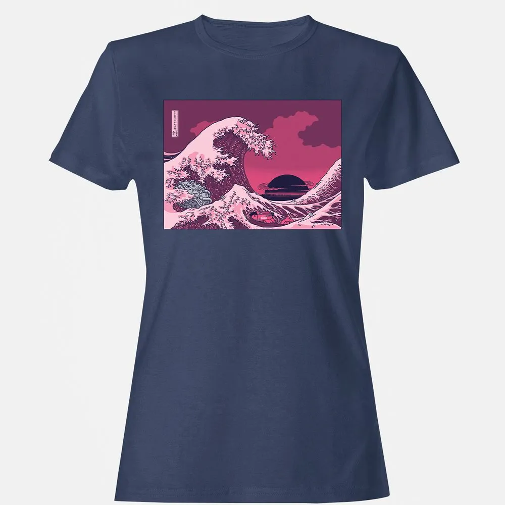 Women's T-Shirt - 4WHMXSVL - Navy - 10