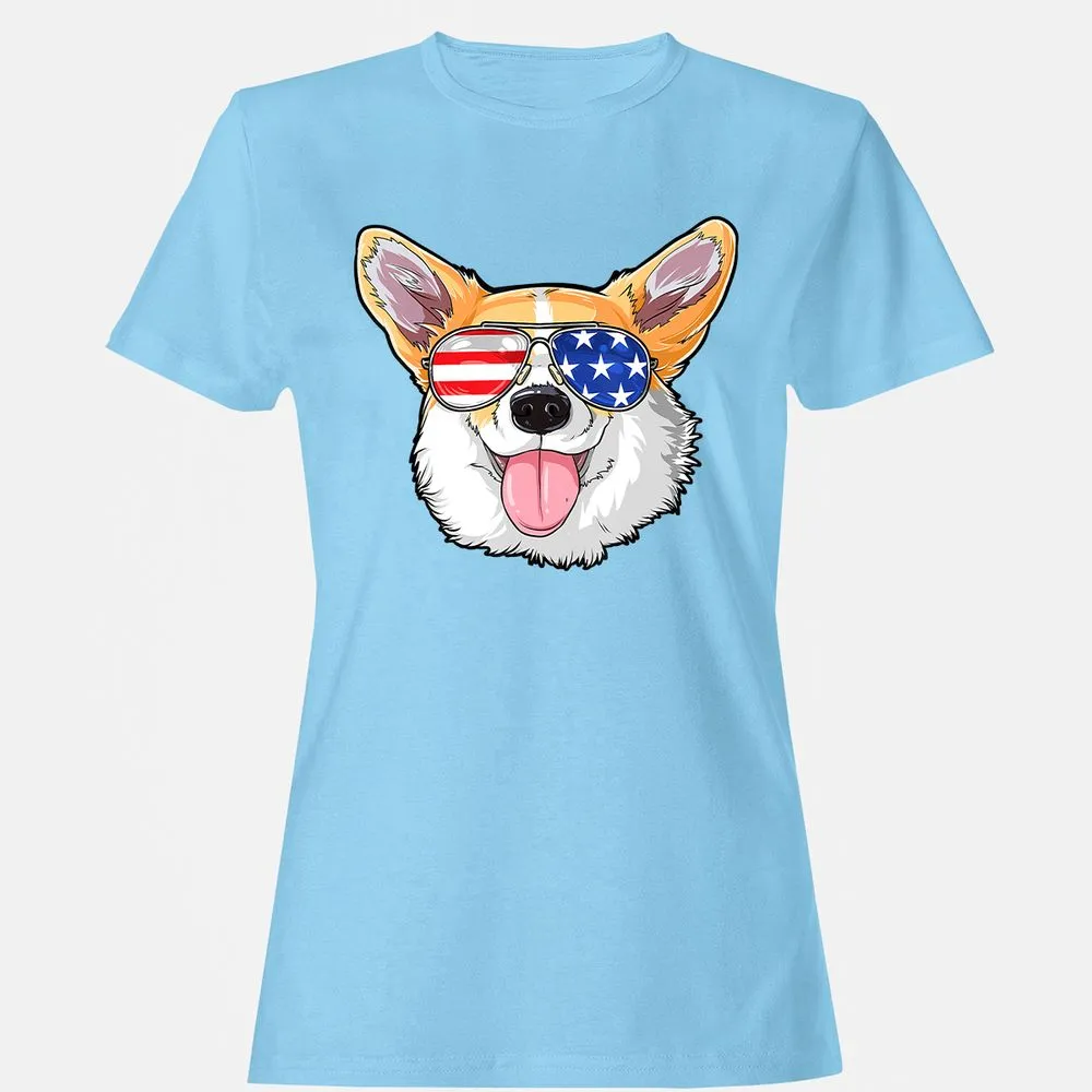 Women's T-Shirt - V8QJBY3S - Light Blue - 8