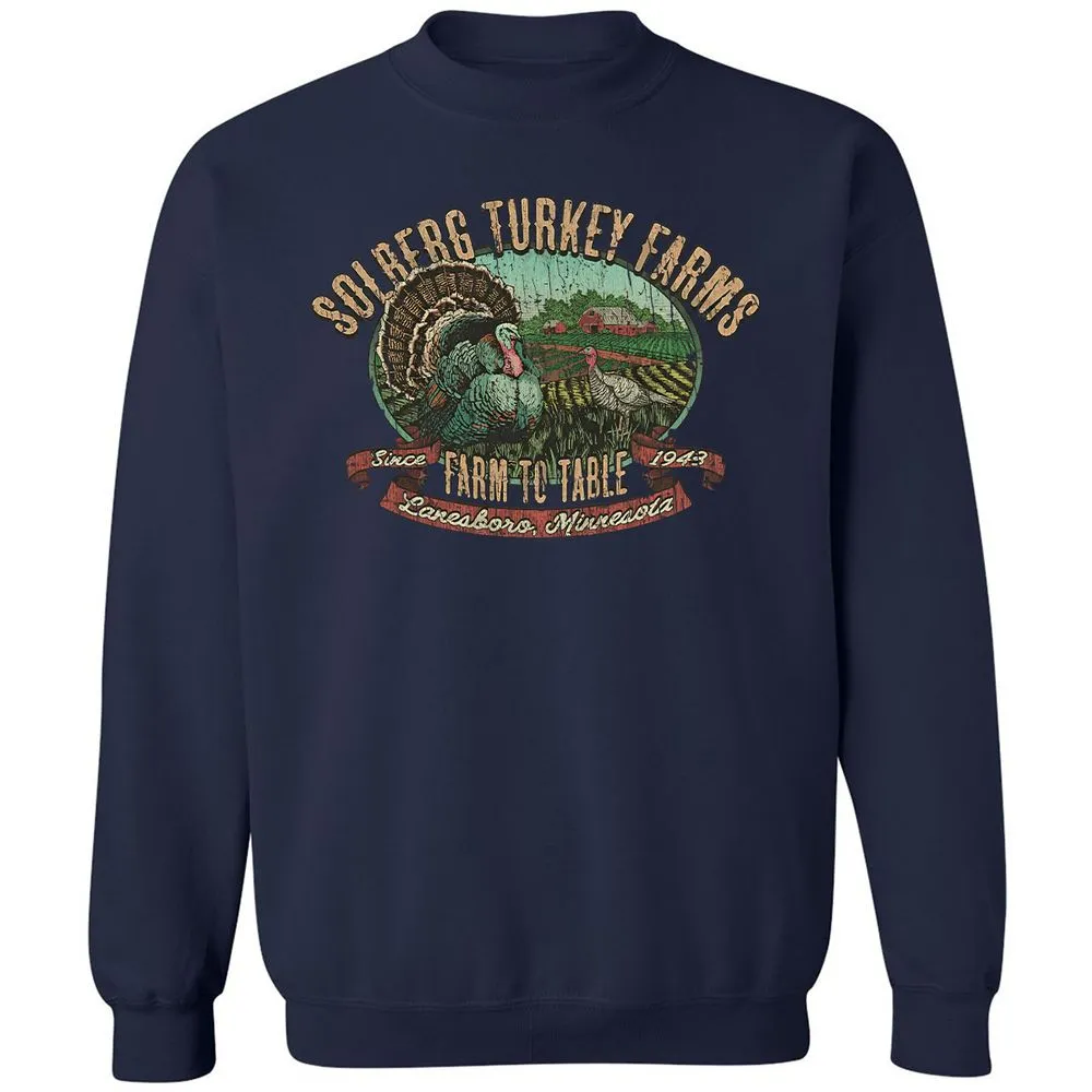 Vintage Turkey Farm Thanksgiving - Navy - 2