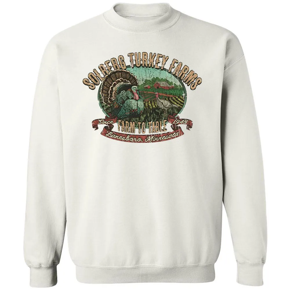 Vintage Turkey Farm Thanksgiving - White - 12