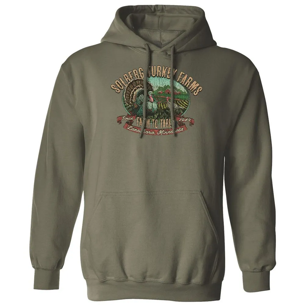 Vintage Turkey Farm Thanksgiving - Military Green - 4