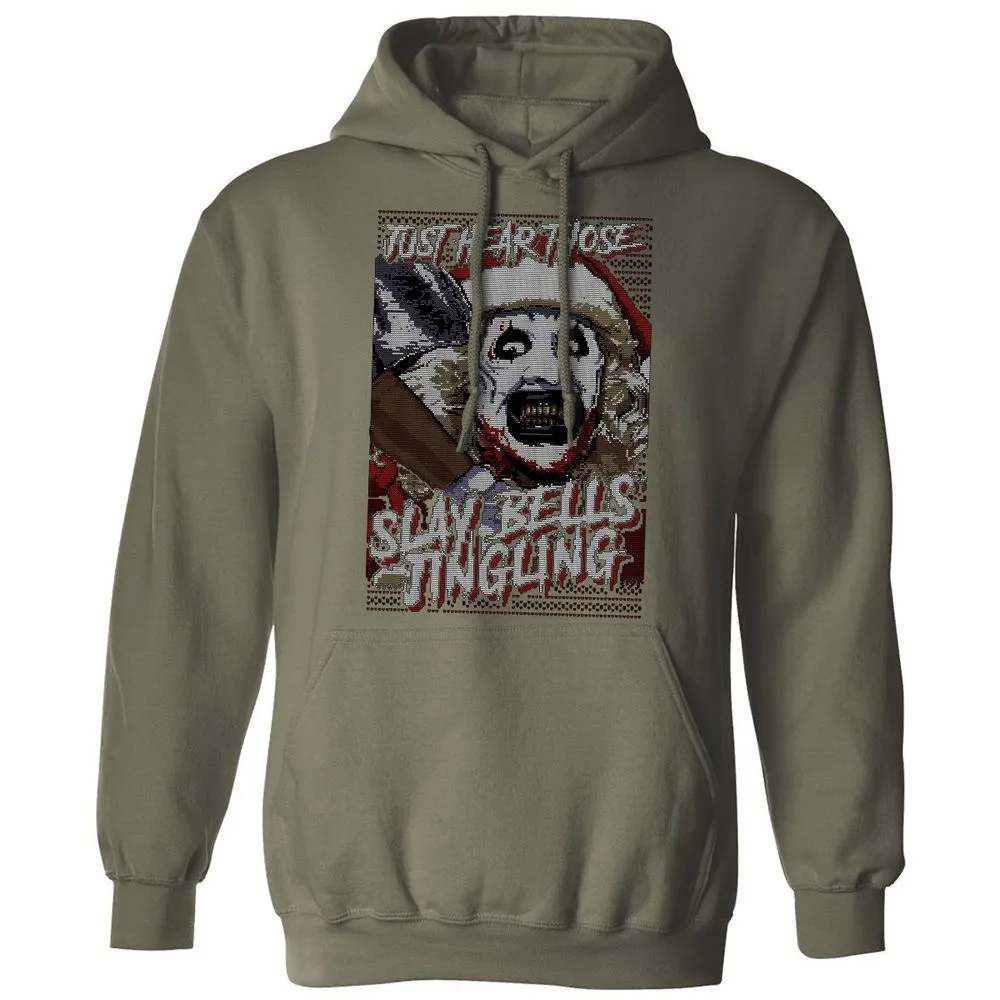 Slay Bells Jingling Classic Unisex Hoodie - Military Green - 4