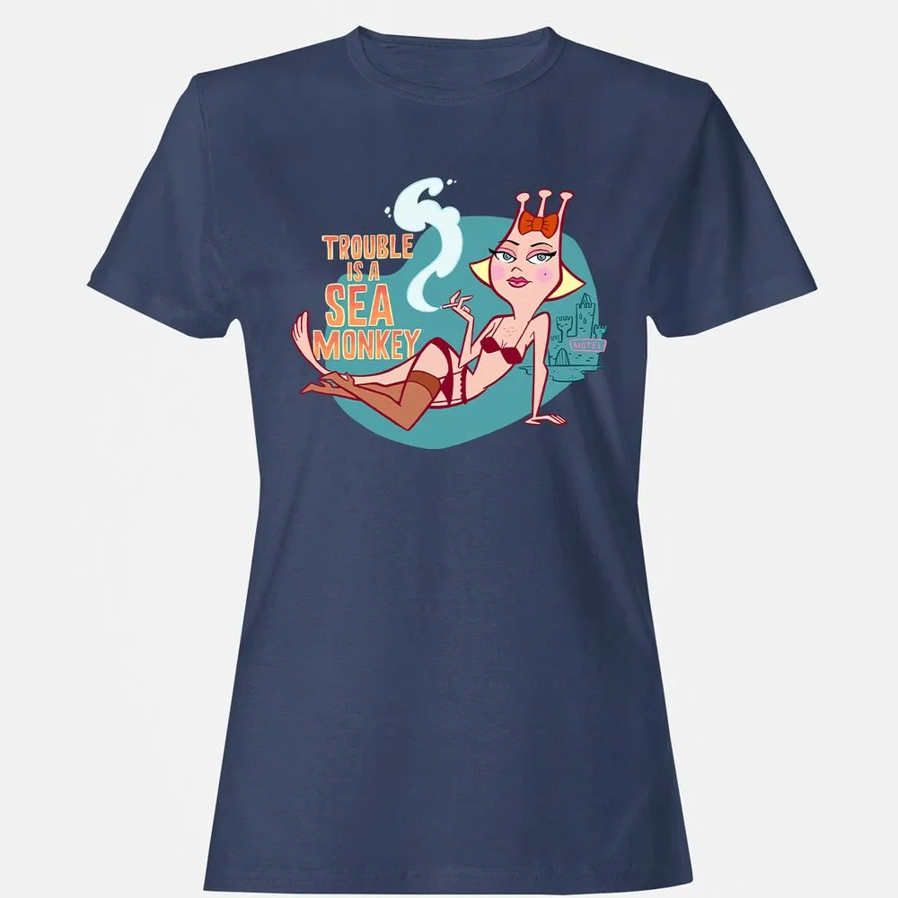 Women's T-Shirt - 9RL5BVJ6 - Navy - 10