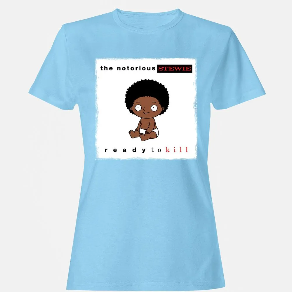 Women's T-Shirt - N3HJ1UYC - Light Blue - 8