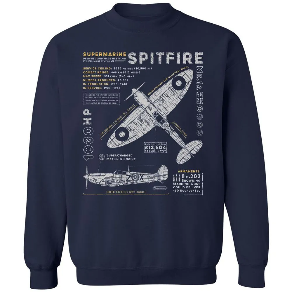 Supermarine Spitfire Essential - Navy - 2