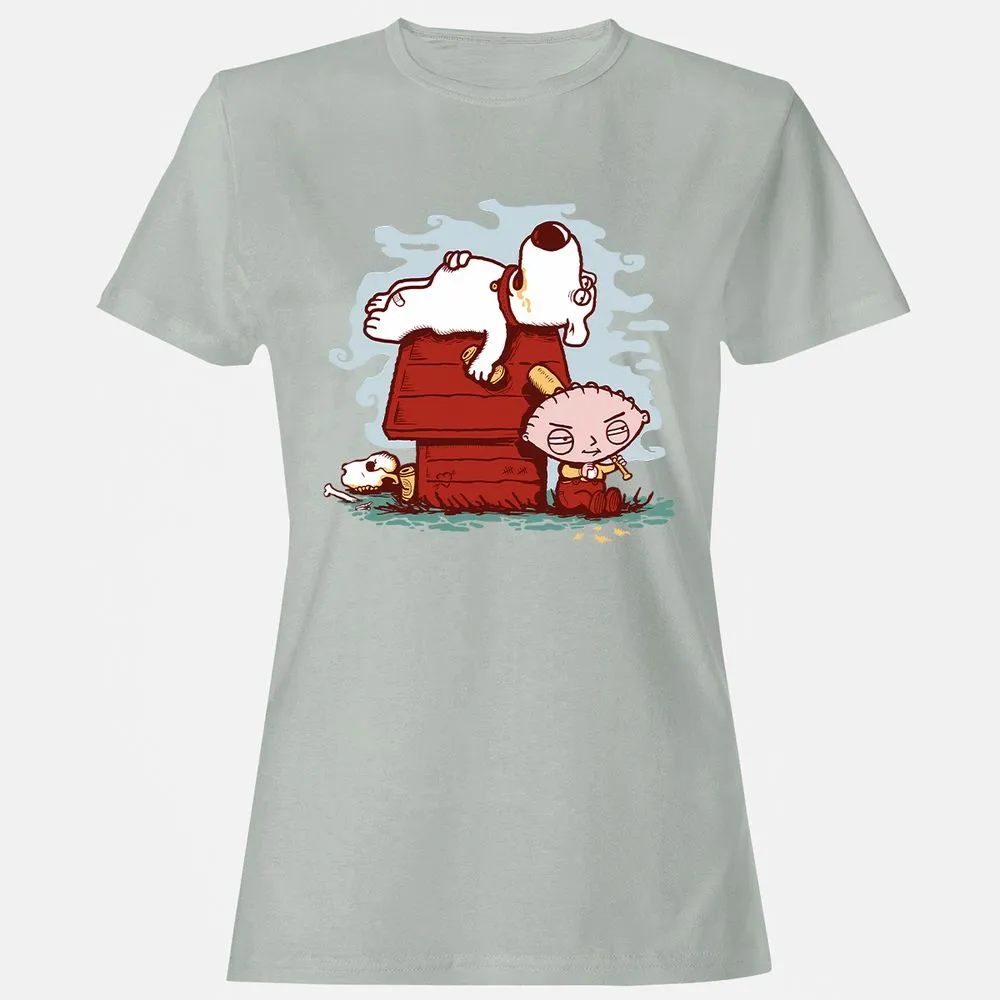 Women's T-Shirt - 8P5A1EDD - Ash - 2