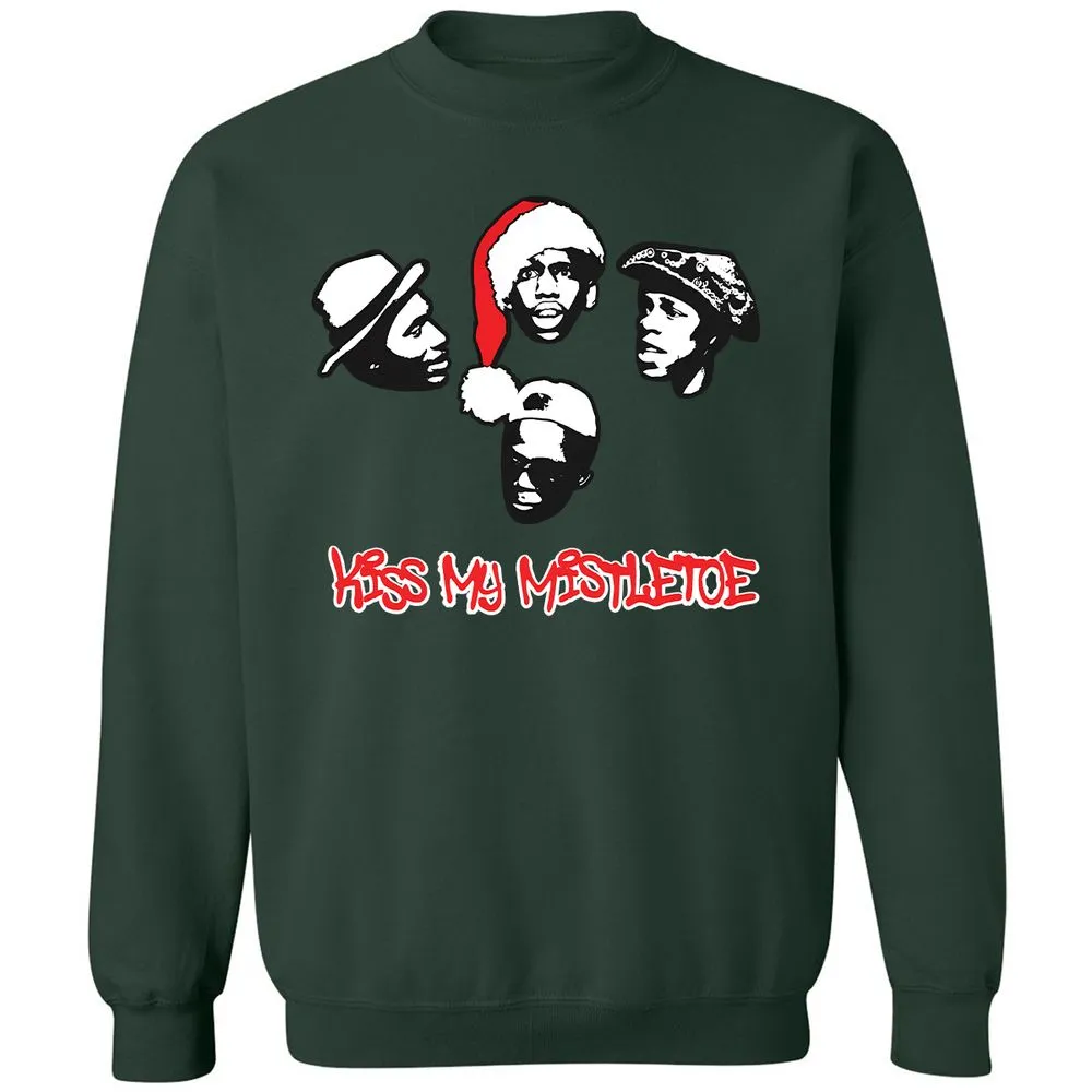Kiss My Mistletoe Xmas Rap - Forest Green - 4