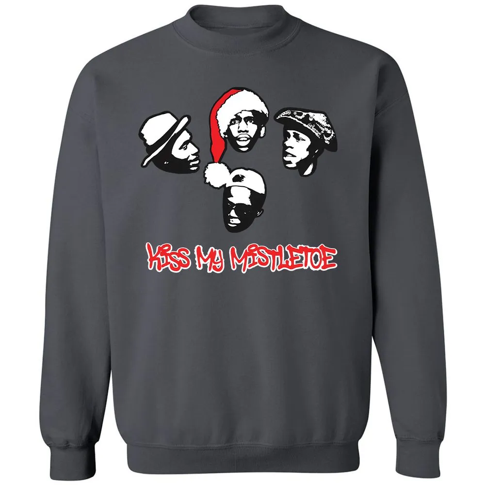 Kiss My Mistletoe Xmas Rap - Charcoal - 7