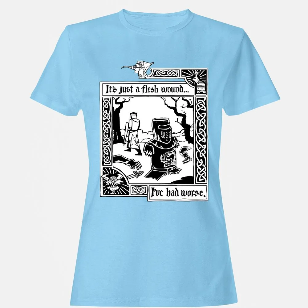 Women's T-Shirt - XKP4B1XQ - Light Blue - 8