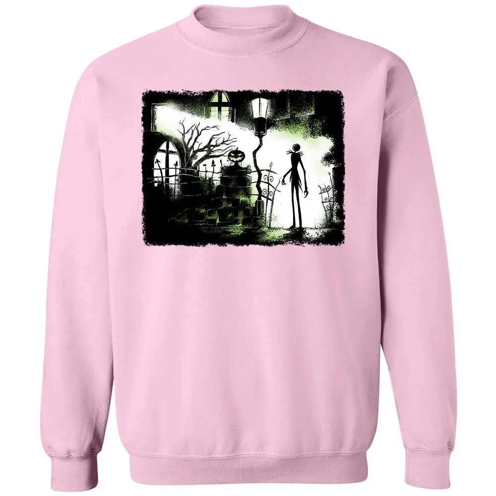 Classic Unisex Sweatshirt - Black - Light Pink - 3