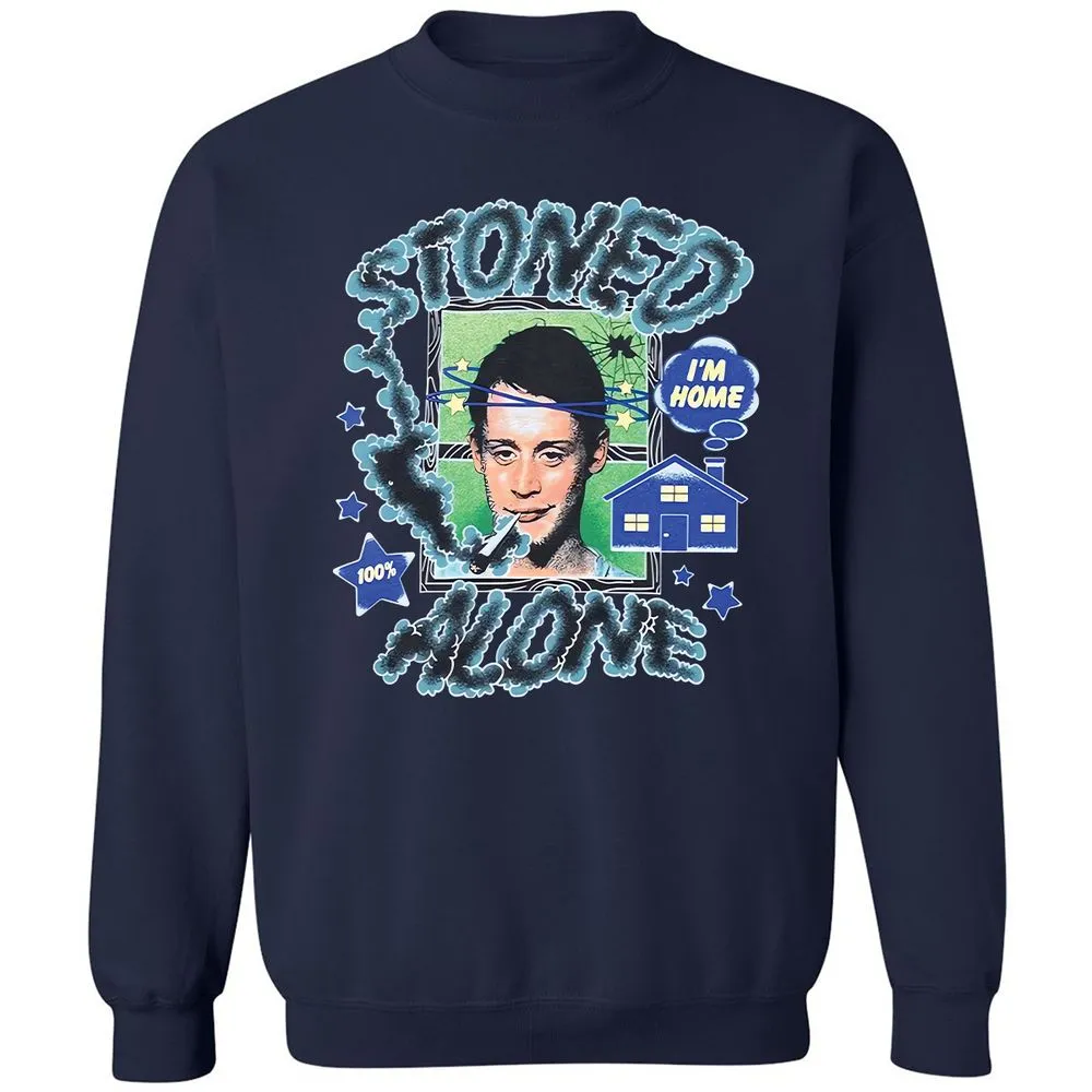 Stoned home alone - Navy - 2