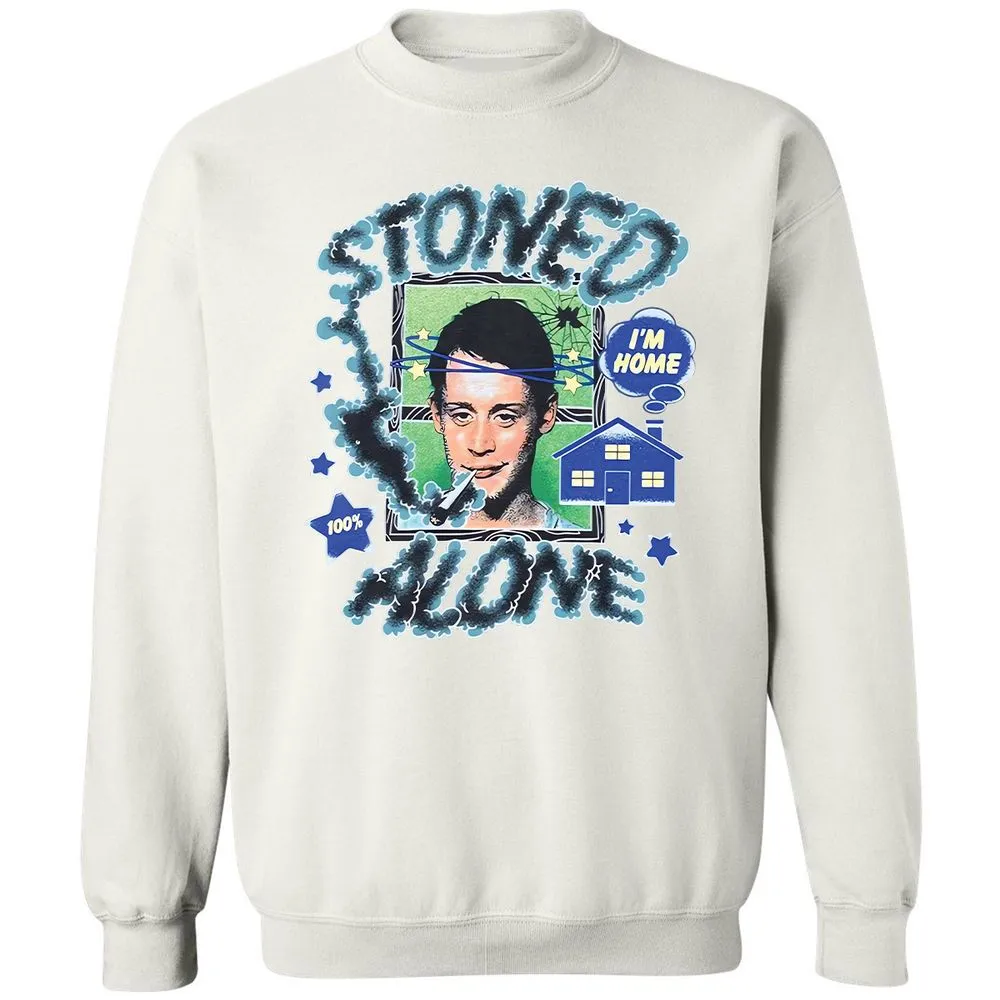 Stoned home alone - White - 12
