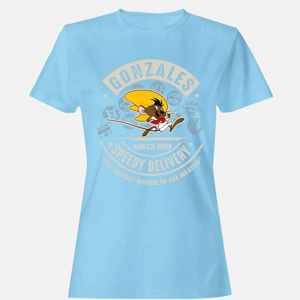Women's T-Shirt - SBYV7E6M - Light Blue - 8