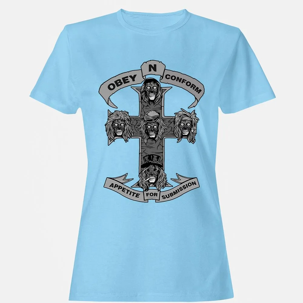 Women's T-Shirt - V1JKA5VG - Light Blue - 8