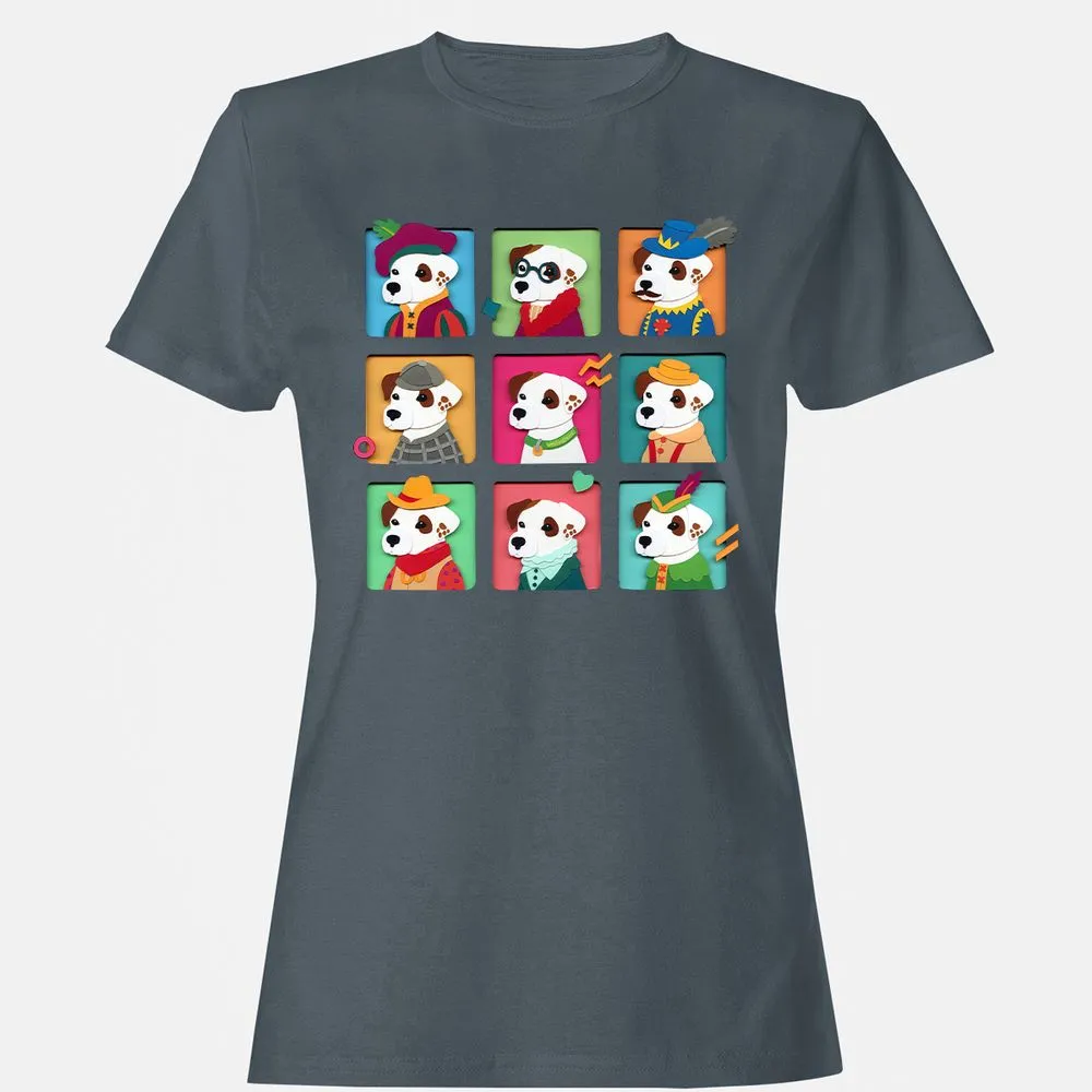 Women's T-Shirt - 916FX9DK - Charcoal - 3