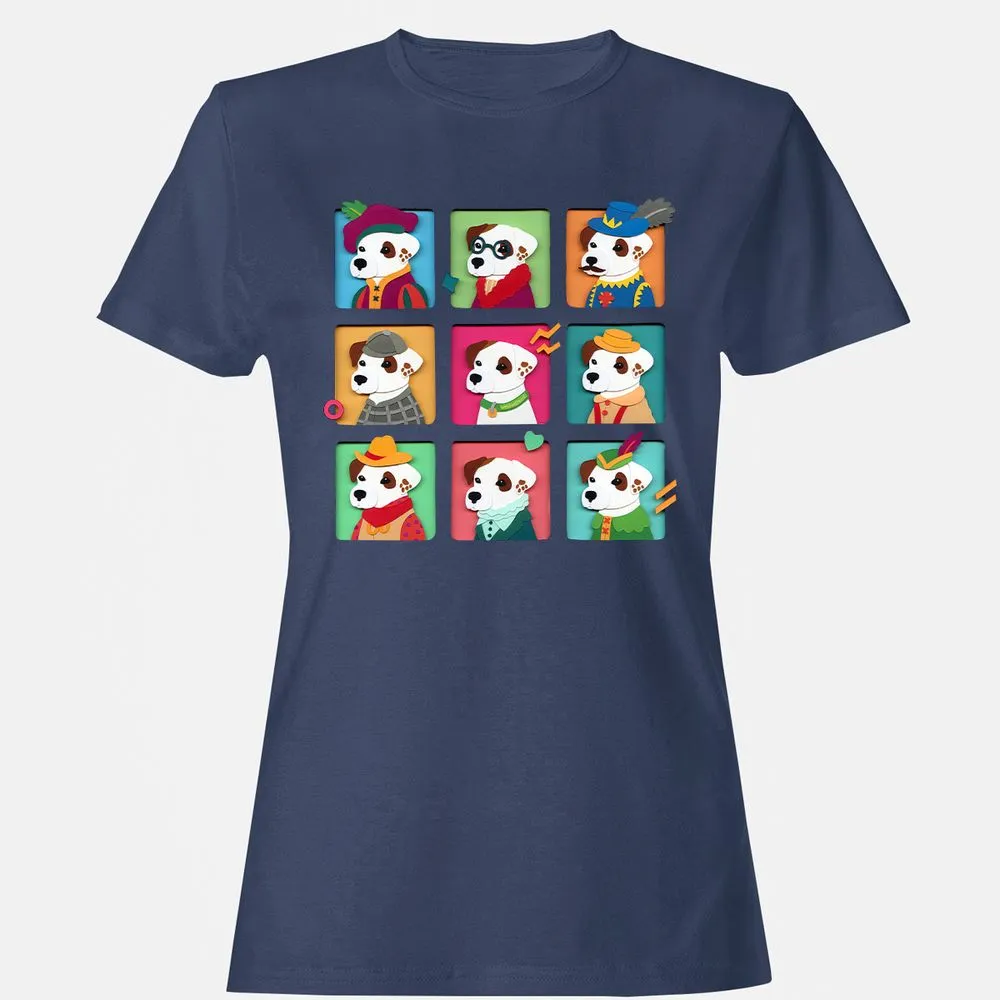 Women's T-Shirt - 916FX9DK - Navy - 10