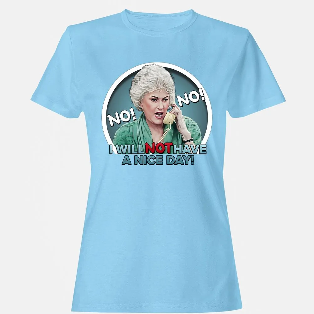 Women's T-Shirt - QFY3BM6Z - Light Blue - 8