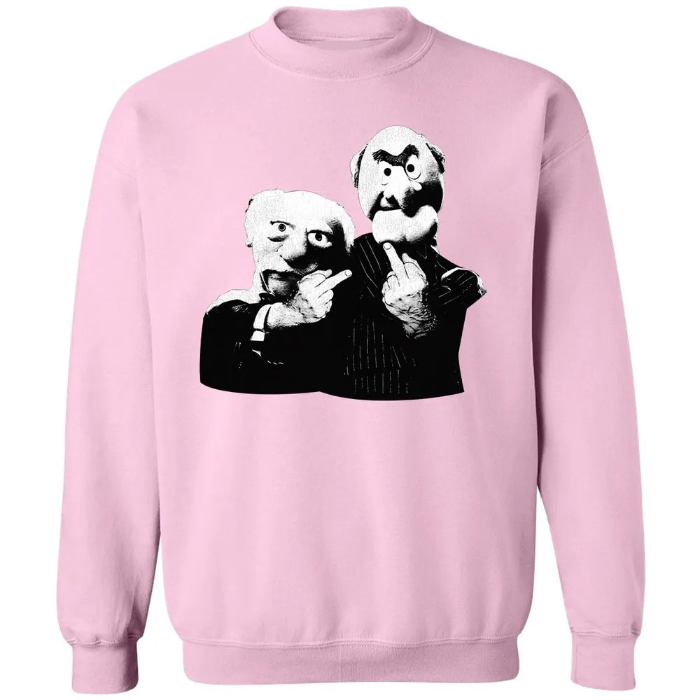 Statler and Waldorf Middle Finger - Light Pink - 3