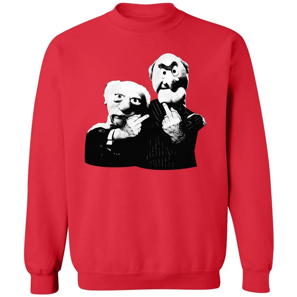 Statler and Waldorf Middle Finger - Red - 5