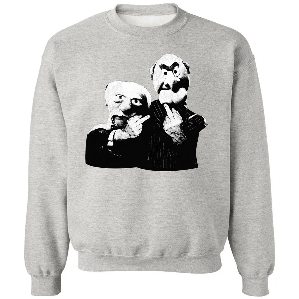 Statler and Waldorf Middle Finger - Ash - 8