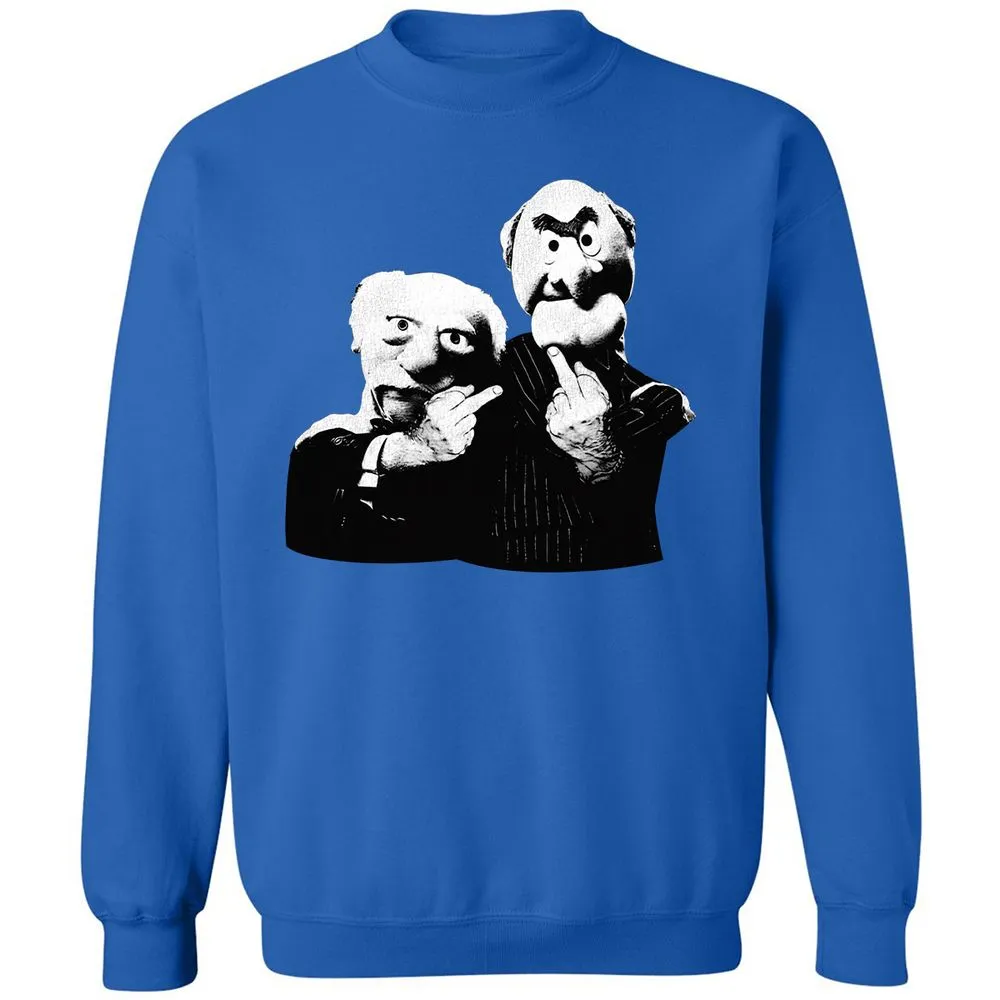 Statler and Waldorf Middle Finger - Royal - 9