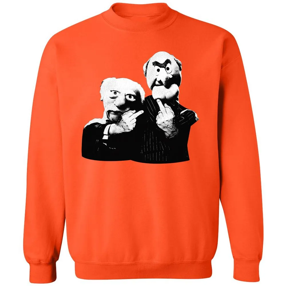 Statler and Waldorf Middle Finger - Orange - 10
