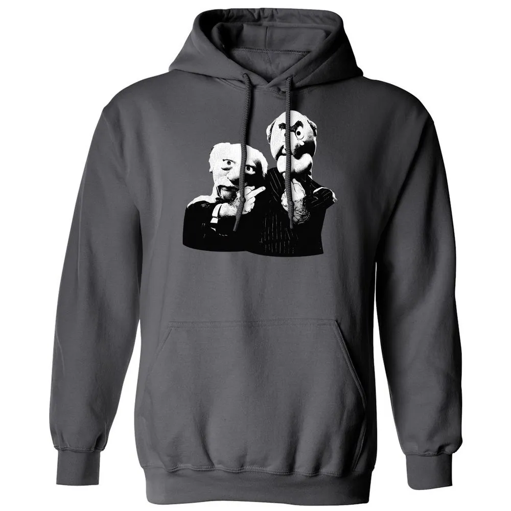 Statler and Waldorf Middle Finger - Charcoal - 7