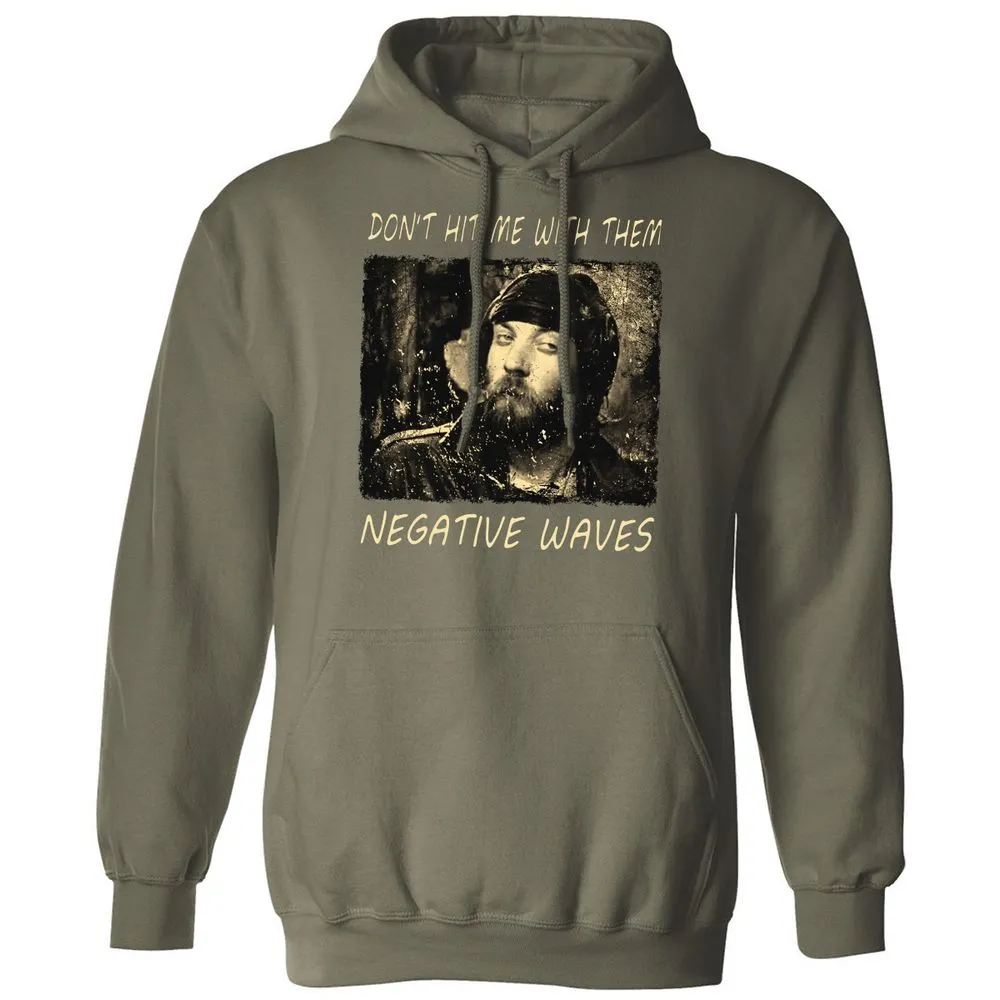 Don't hit me with them negative waves - Military Green - 4