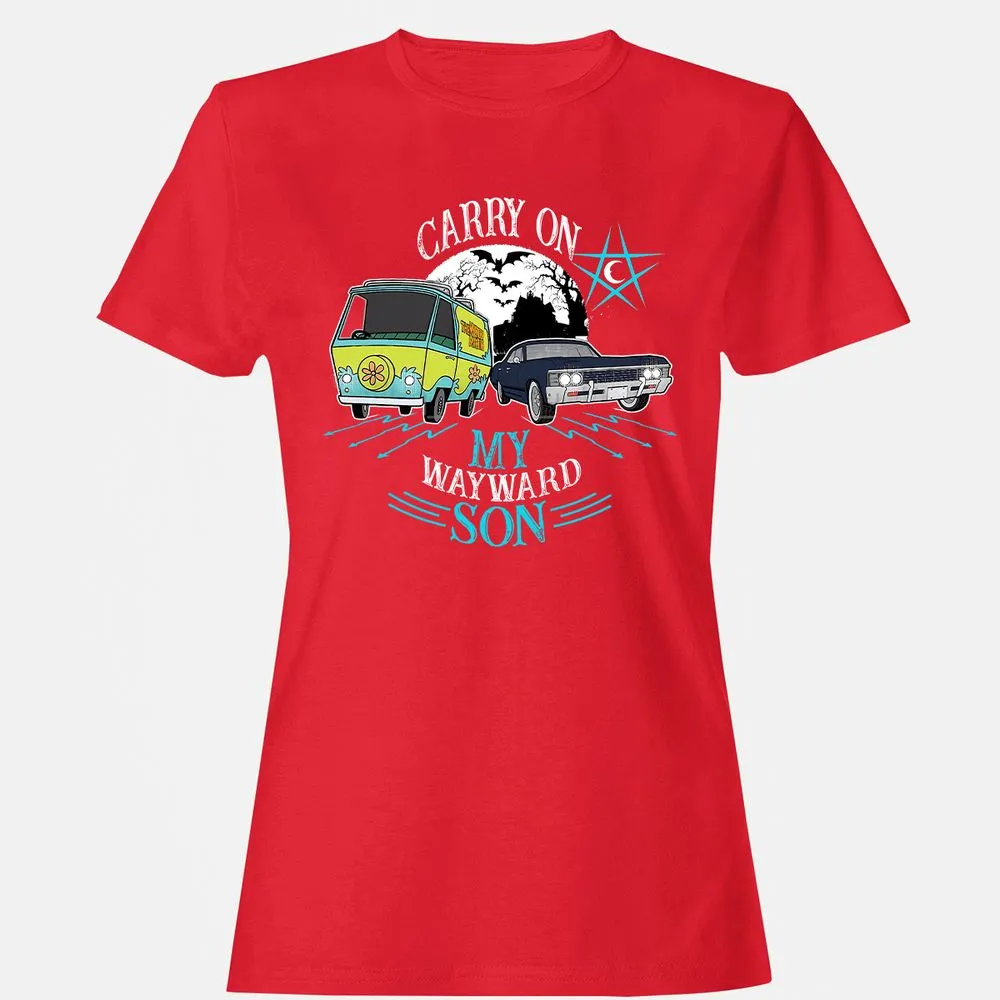 Women's T-Shirt - BQGWHJC5 - Red - 13