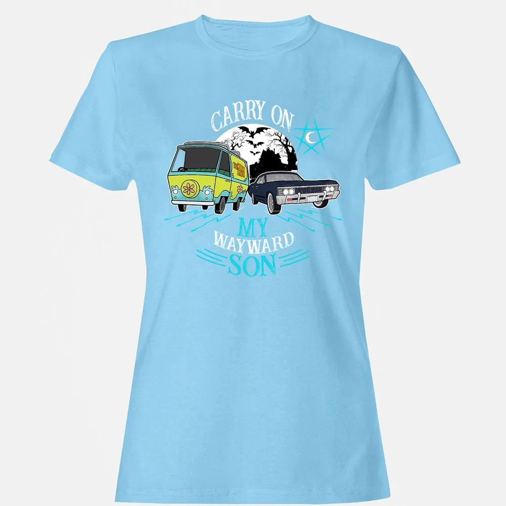 Women's T-Shirt - BQGWHJC5 - Light Blue - 8