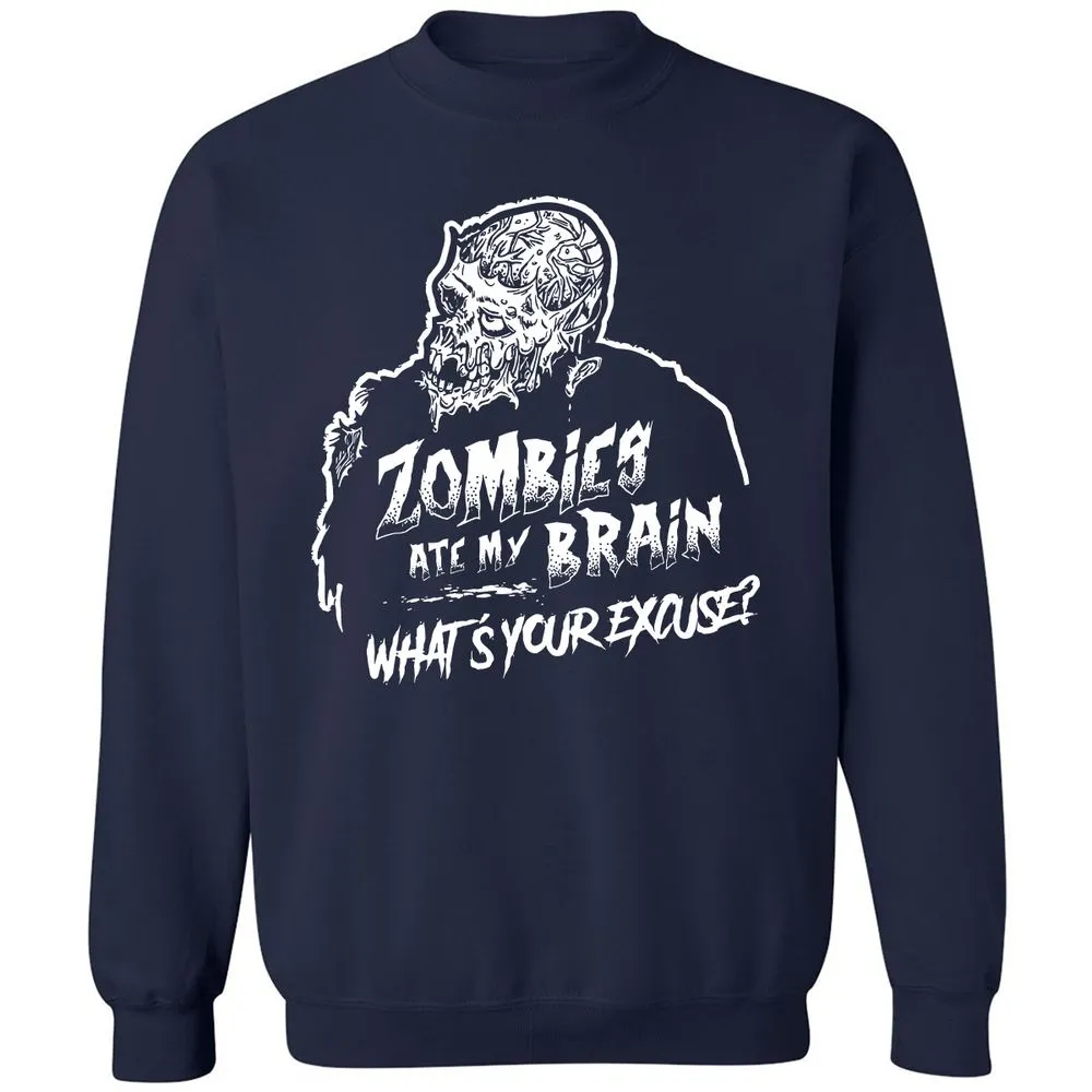 Zombies Ate My Brain - Navy - 2